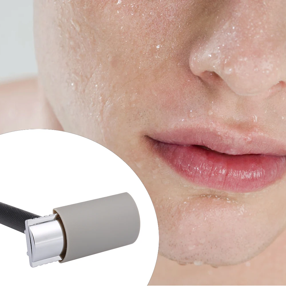 Пластиковый защитный чехол для бритвы с двойной кромкой и длинной ручкой