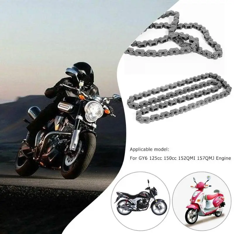 90 ссылки цепь для GY6 125cc 150cc 152QMI 157QMJ двигатель мотороллера ATV | Автомобили и