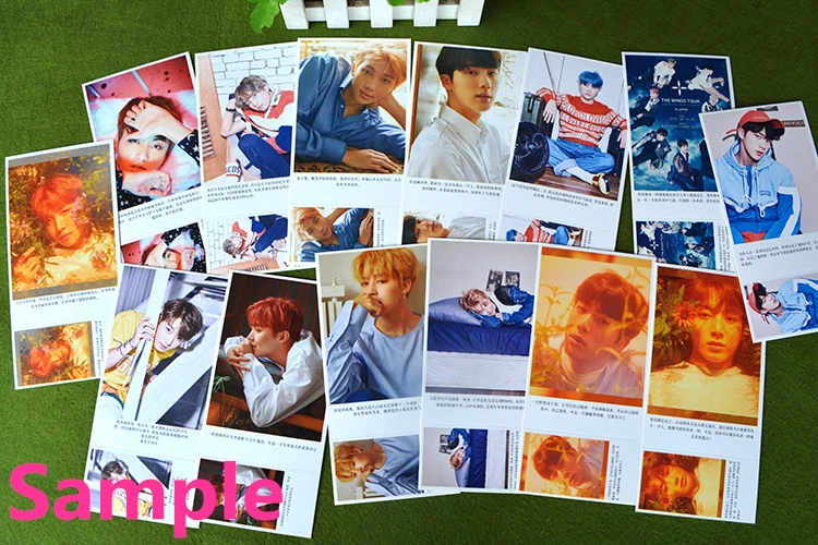 Kpop IKON B.I Bobby Jinhwan Ju ne Yunhyeon Chanwoo Donghyuk открытка стикер Artbook подарок Косплей Книга Набор