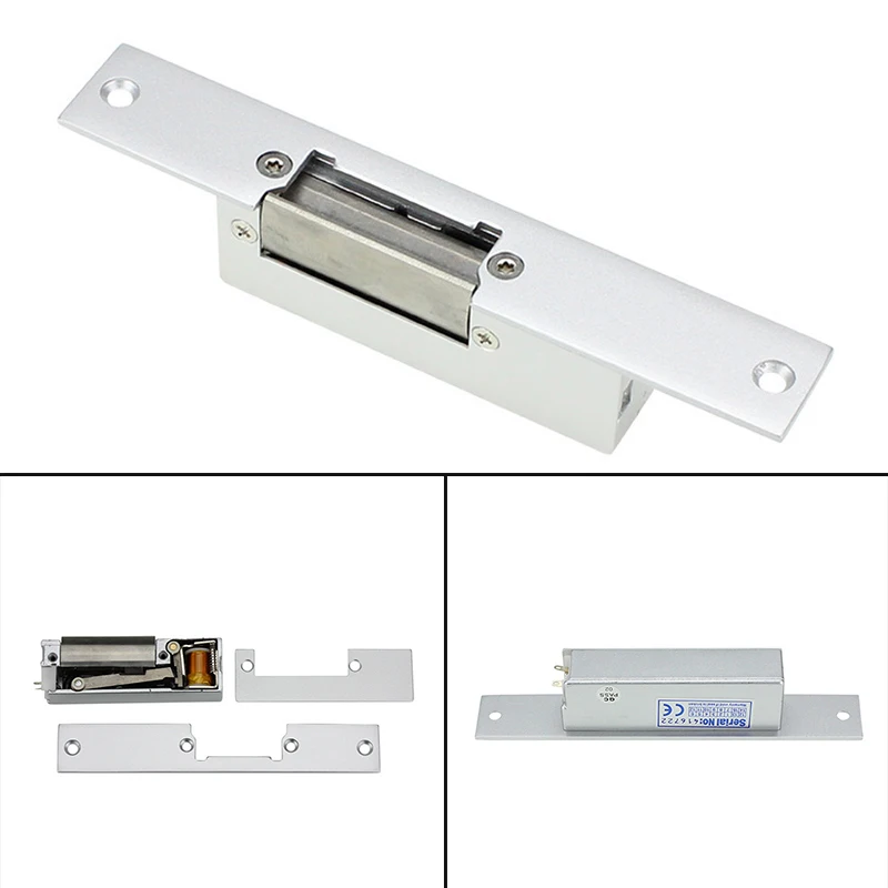 DC 12V Narrow-type Door Electric Strike Lock Access Control System Silver | Обустройство дома