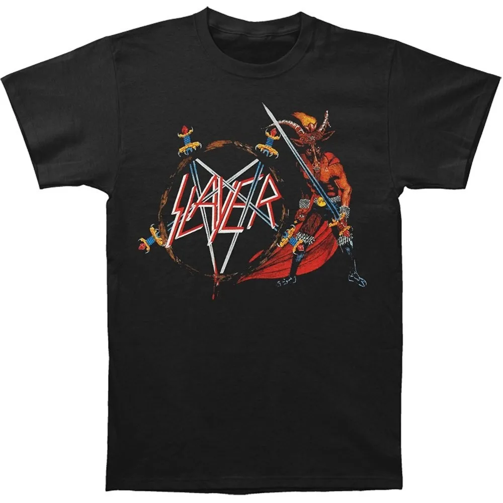 2018 Последняя мода Slayer Мужская шоу нет футболка с надписью Мерси Черный Новое
