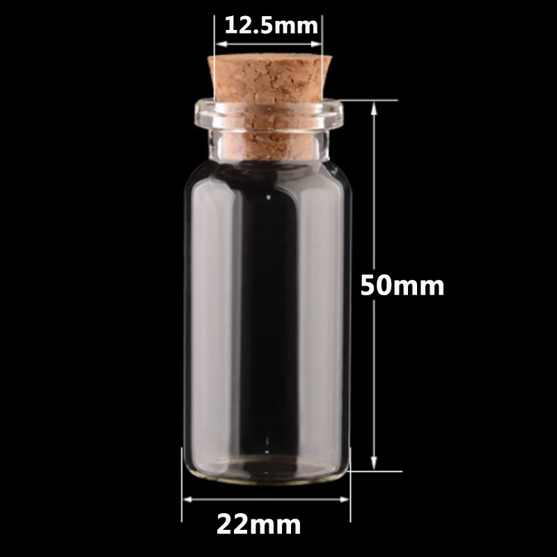 

Message Vials Mini 1PC Mason Jar Containers Decoration Cork Stopper Ornaments DIY Cheap High Quality Bottle Glass Jars Small