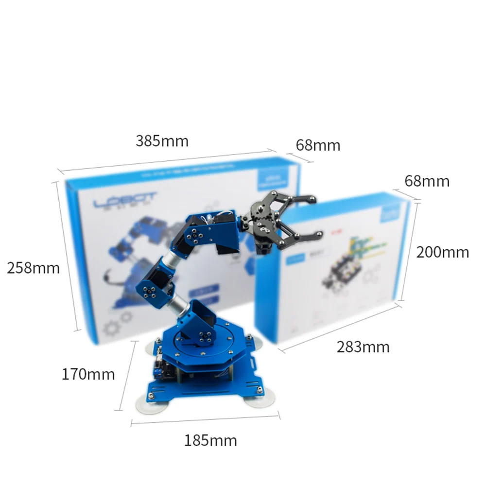 Bluetooth/ручка/палка/управление через приложение LOBOT 6DOF металлический робот рука и