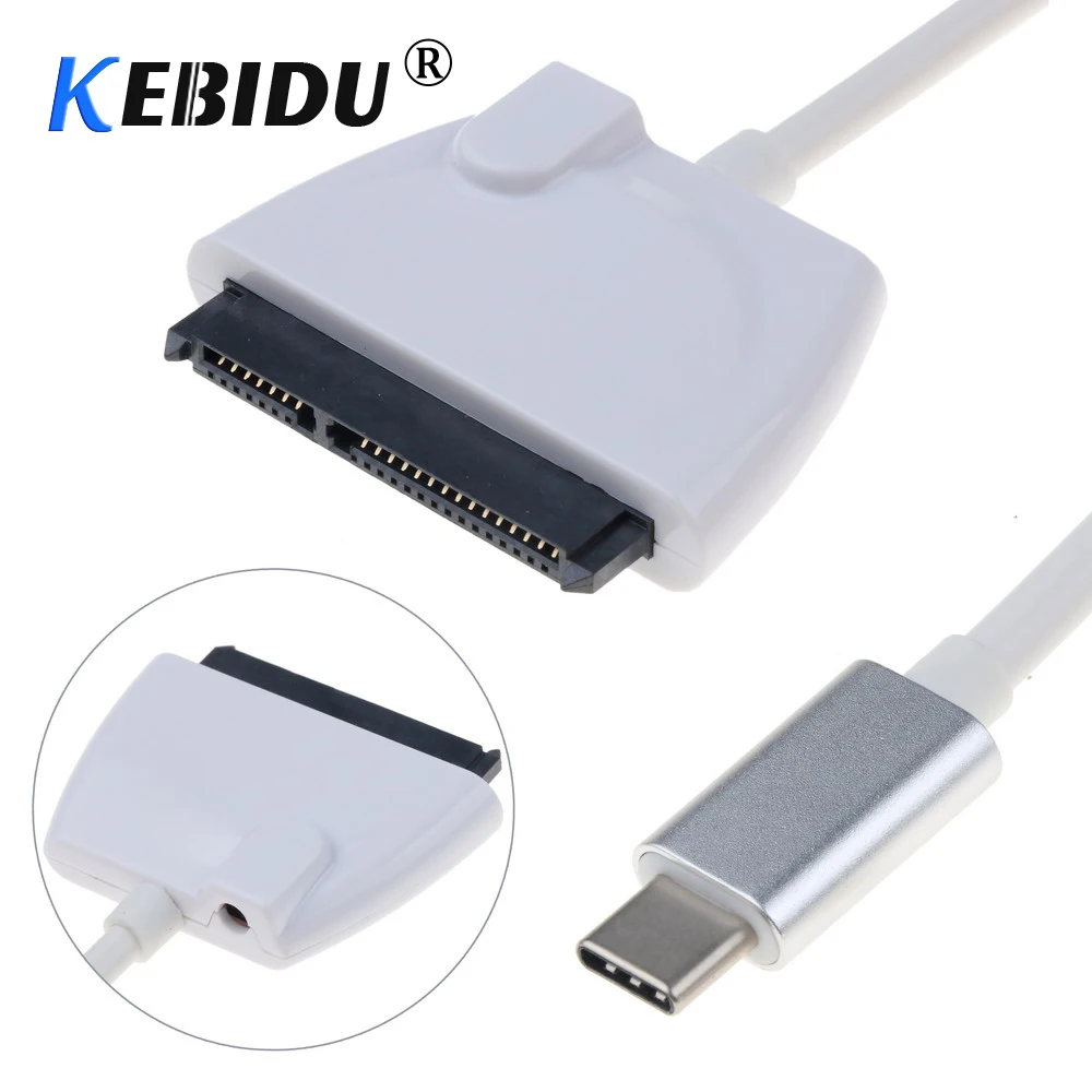 Kebidu 22pin высокоскоростной 10 Гбит/с Тип C USB 3 1 для SATA III HDD SSD адаптер кабель 7 + 15 Pin