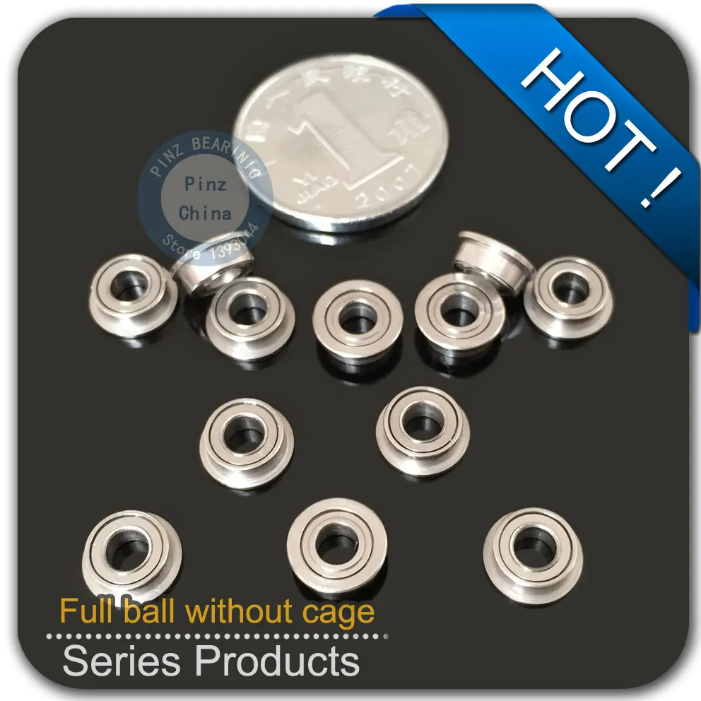 

10PCS F681XZZ LF-415ZZ 1.5*4*2 mm flange bearing Miniature flangebearing Flange Deep Groove Ball Bearing