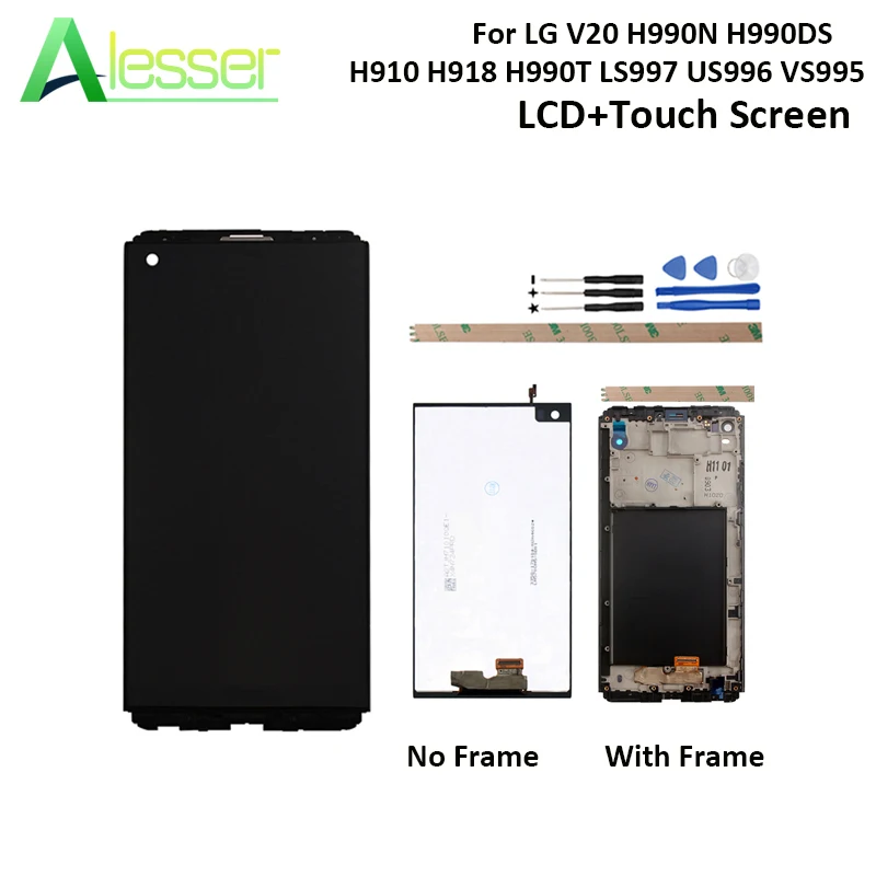Alesser для LG V20 H990N H990DS H910 H918 H990T LS997 US996 VS995 ЖК дисплей и сенсорный экран с заменой рамы