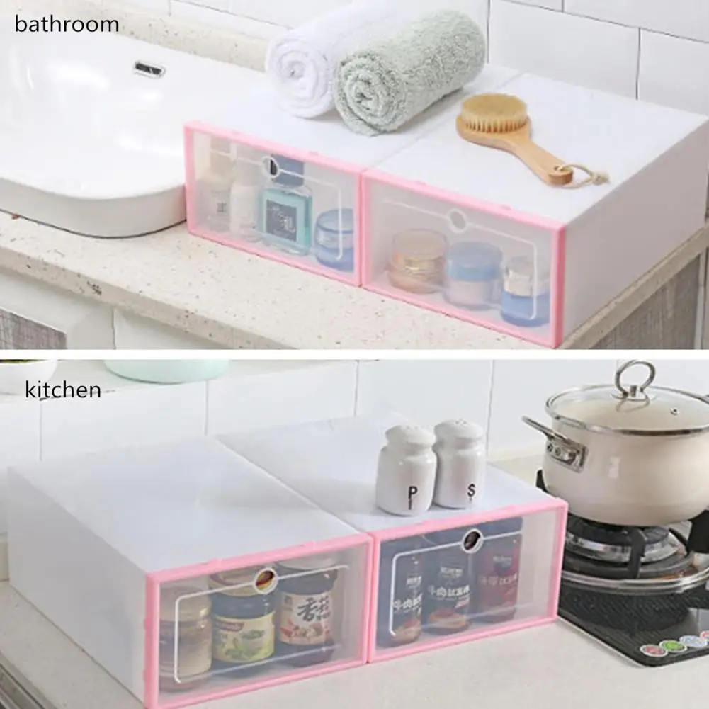 3 шт. многофункциональная обувь коробка шкаф для обуви утолщенная и перевернутая