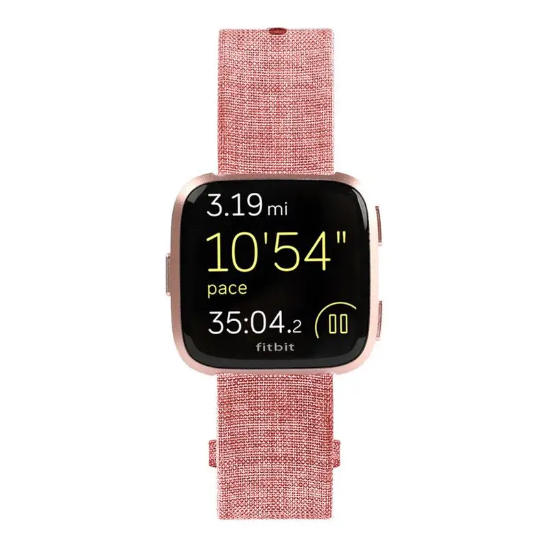Холщовый ремешок для часов с разъемом пряжкой Для Fitbit Versa Sport Smartband легко