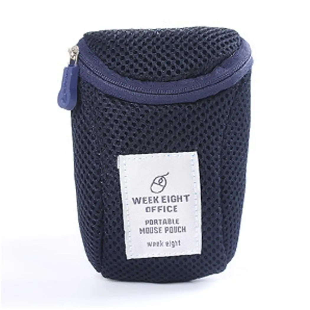 Портативный дорожный беспроводной чехол для мыши желтый розовый красный серый