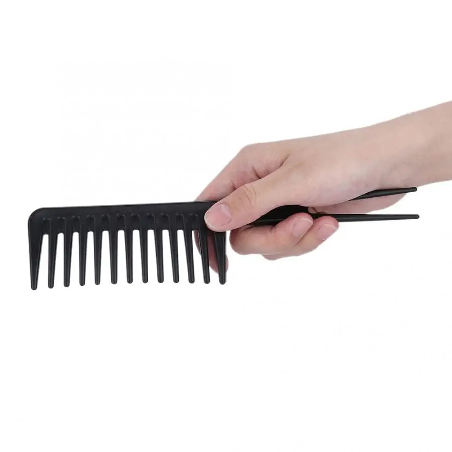 hair brush Portable Men Oil Hair Hairdressing Comb Wide Large Tooth Long Handle Hairstyle professional comb | Красота и здоровье