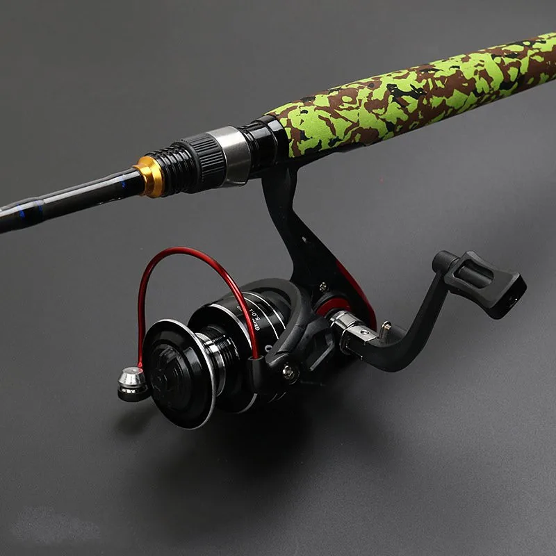 Новейшая классная камуфляжная Удочка из углеродного волокна с 2 наконечниками