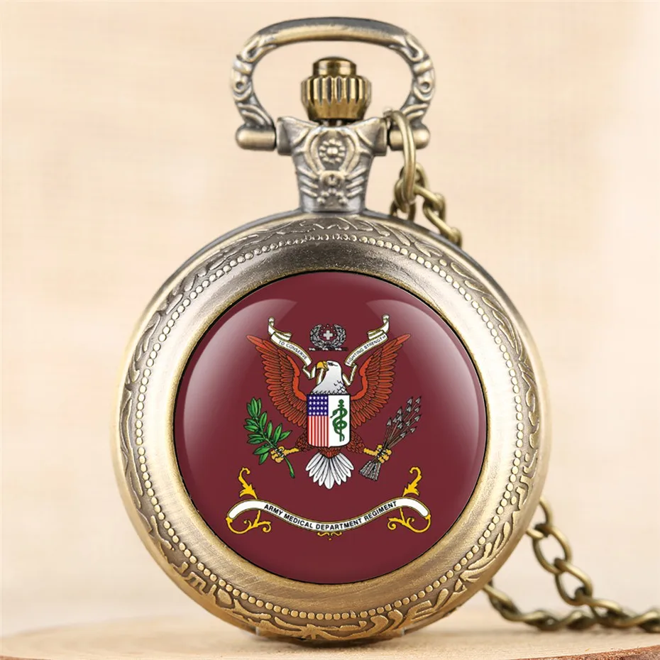 

Vintage Quartz Pocket Watch AMEDD Design Retro Pendant Clock for Men Women Old Fashion Necklace Watches Wholesale Price reloj