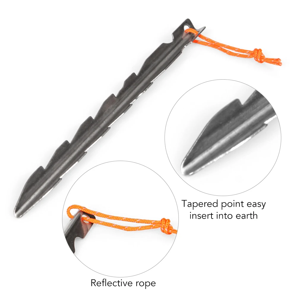 4 шт. колышки для палатки из нержавеющей стали | Спорт и развлечения