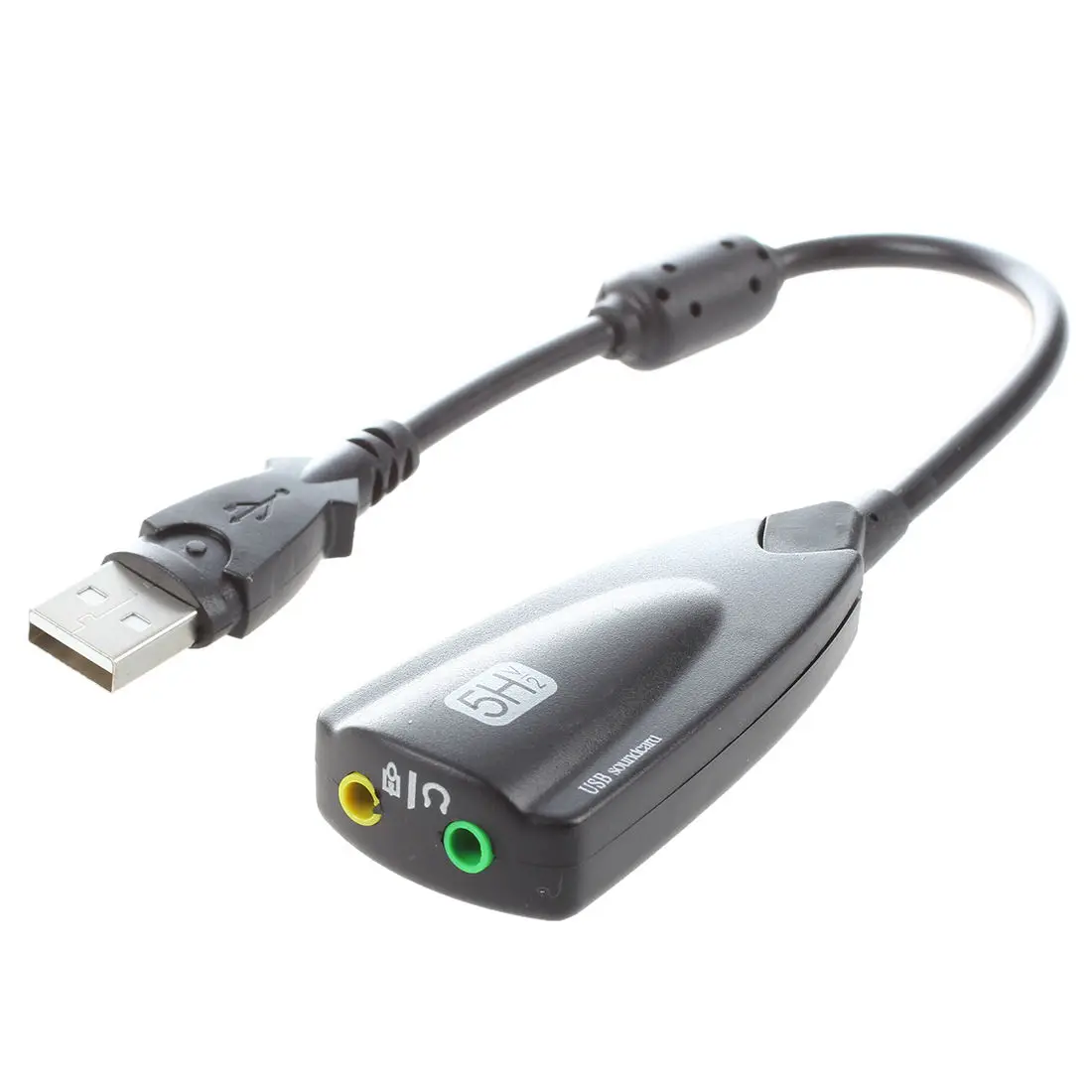New 3.5mm Микрофон Разъем для наушников 7 1 канал USB 3D адаптер звуковой