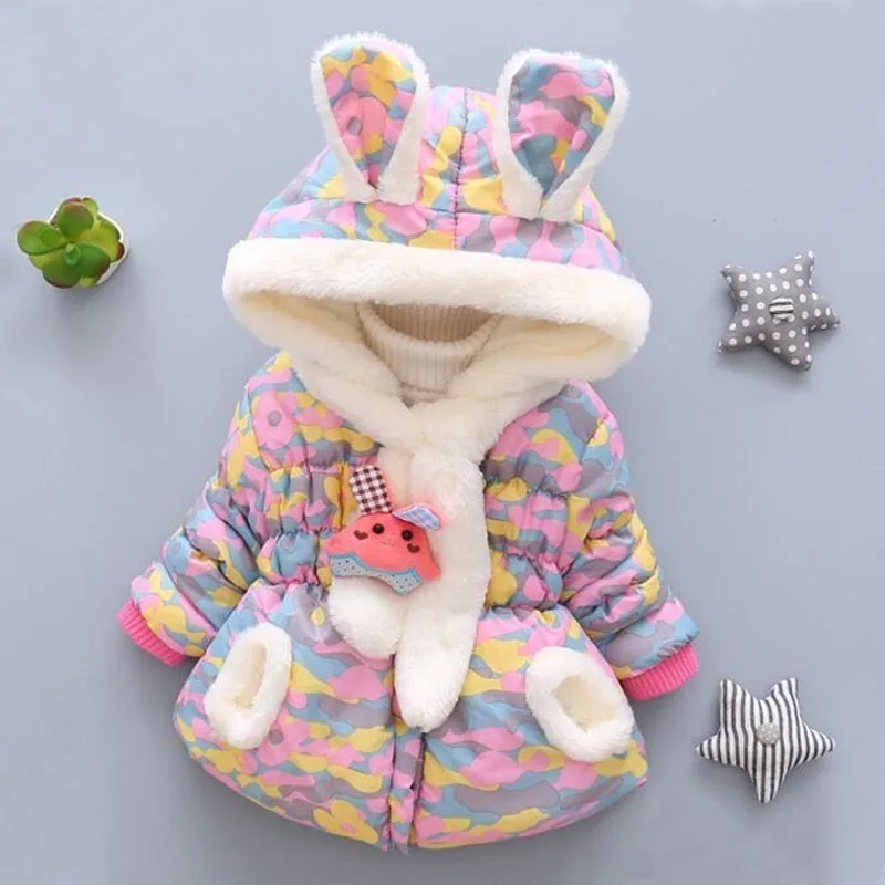 Коллекция 2019 года зимняя верхняя одежда для малышей пальто маленьких девочек