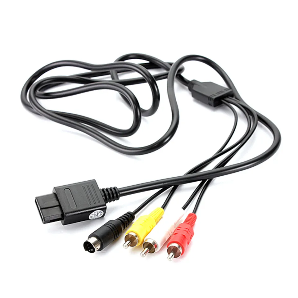 CLAITE 1 8 м 6 футов AV TV S Video Super RCA видео HD кабель для SNES NGC Бесплатная доставка|Кабели VGA|