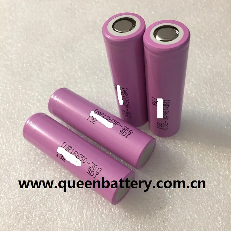 (100 шт./лот Бесплатная доставка) 18650 30q батарея INR18650-30Q 30QM 3 7 v 3000mah 15A ручная