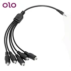 Адаптер-кабель OLO 5 в 1, Электростимуляция Кольца для пениса, Анальная пробка, аксессуары с электрическим током, секс-игрушки для пар