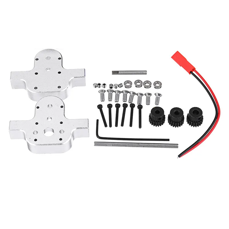 Металлический Редуктор 370 для WPL B16 B24 B36 C24 4WD 6WD RC 1 шт.|Детали и аксессуары| |