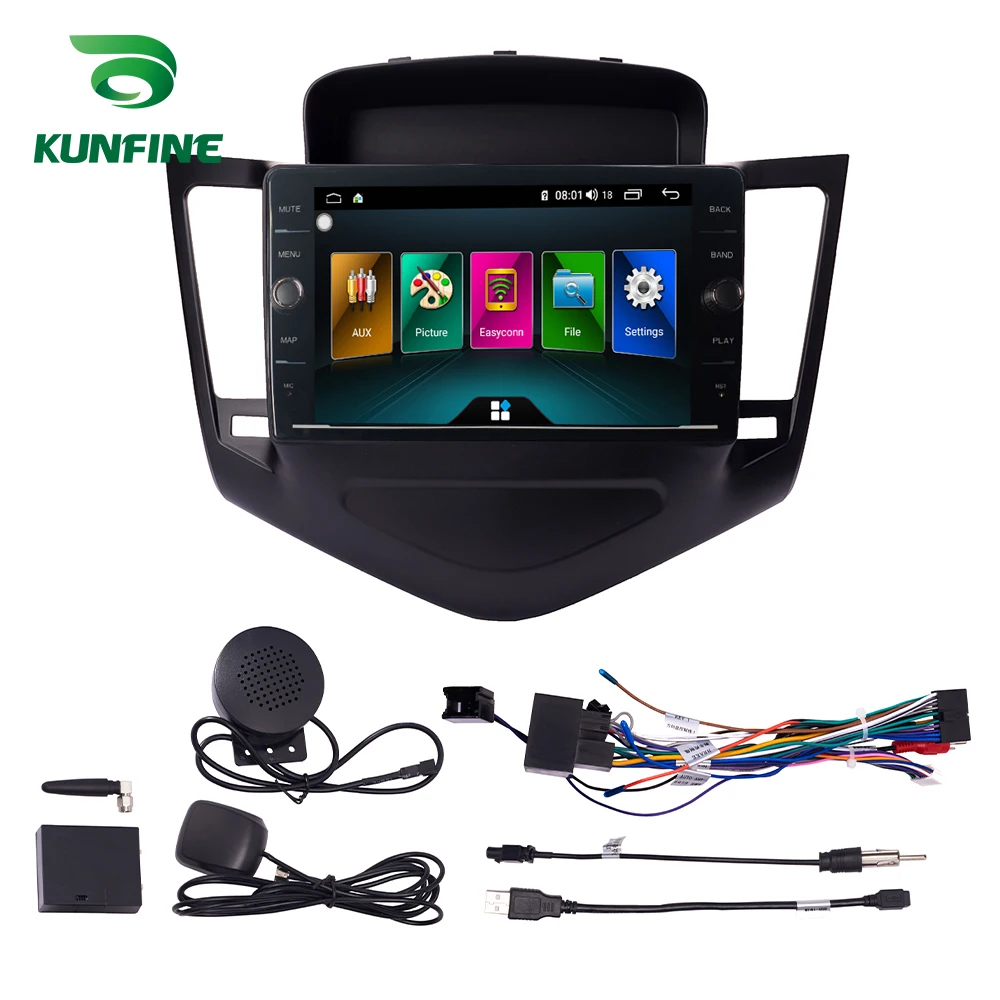 Восьмиядерный ПЗУ 64 ГБ Android 8 1 автомобильный DVD GPS навигационный плеер Deckless стерео