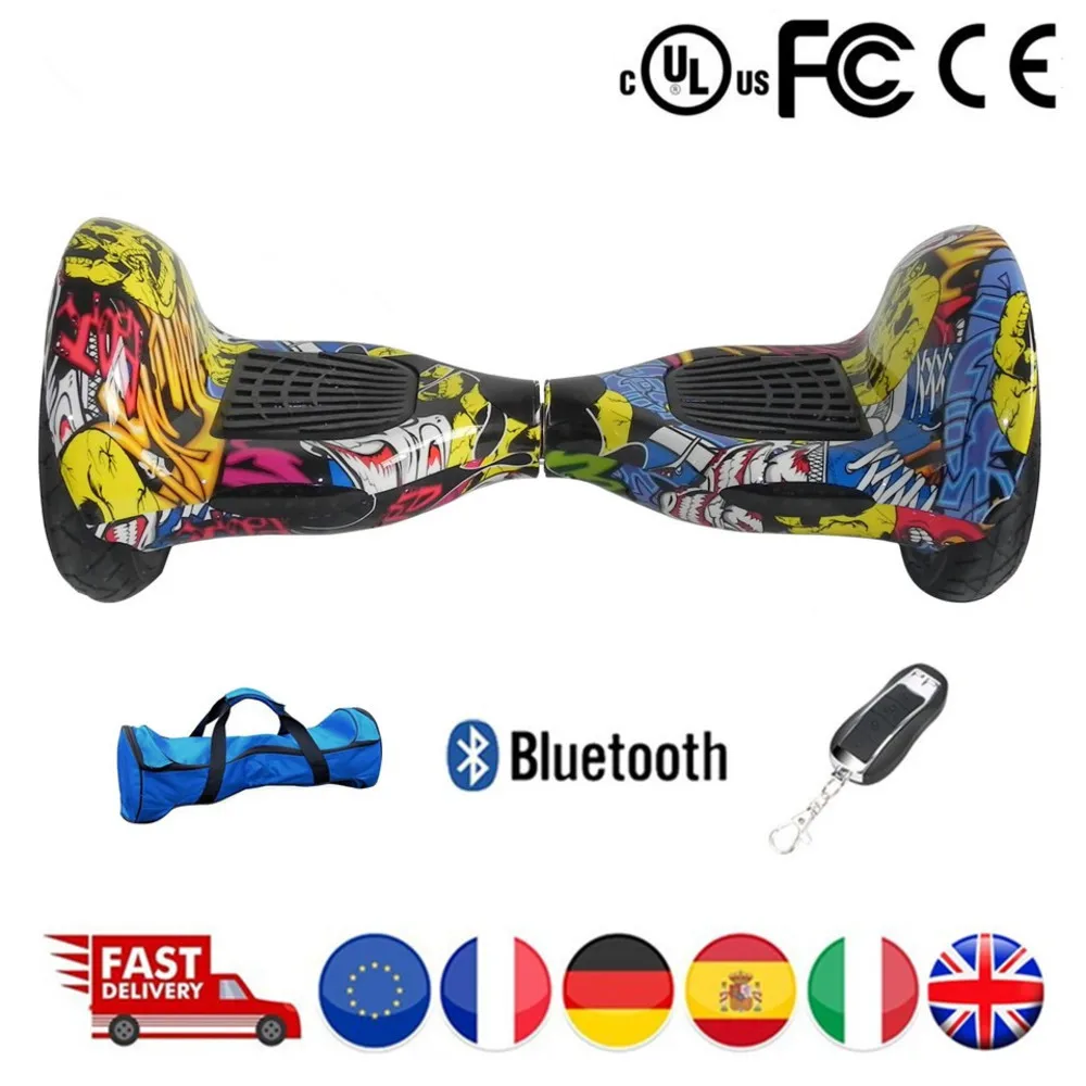 Oxboard скутеры Volwassenen Twee Wiel Zelf Balanceren Ховерборд 10 дюймов все местности Patin Electrico Eu