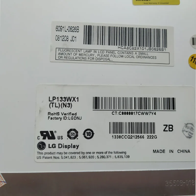 Оригинальный ЖК экран для ноутбука A + LTN133W1 L01 LP133WX1 (TL)(A1) диагональ 13 3 дюйма 20