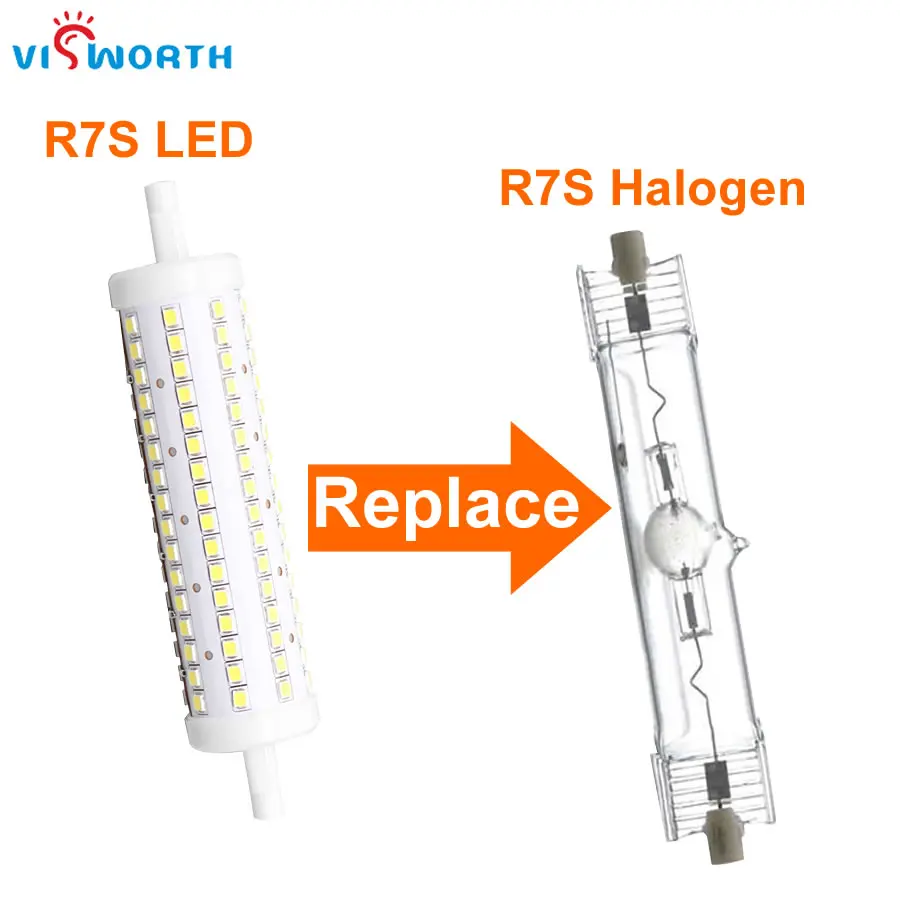 Светодиодная лампа R7S 360 градусов 7 Вт 15 20 25 SMD2835 110 В переменного тока 220 240 в 78 мм 189