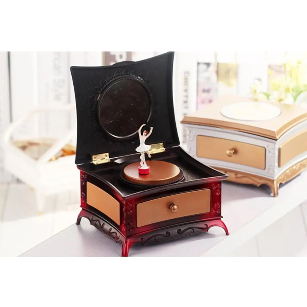 Креативная классическая музыкальная шкатулка квадратной формы для хранения K0822-3
