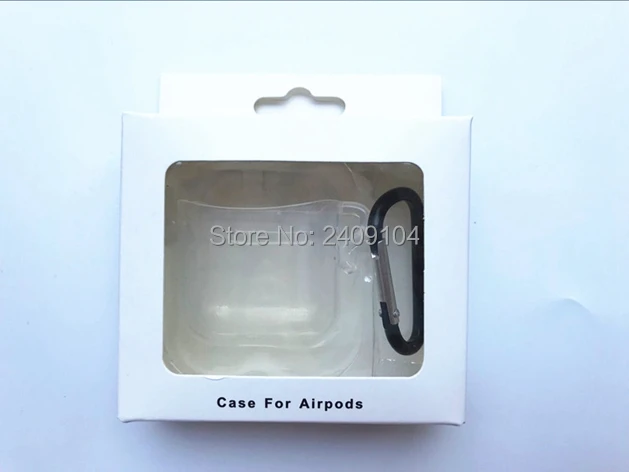 200pcs new TPU transparent Shock Proof Protective Cover Case For Apple for AirPods funda protector clear Earphones case with box |