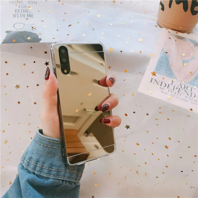 Зеркальный эффект чехол для huawei Y7Pro Y9 P Smart P20 Mate20 Lite Pro Honor 8X 8C 7A Pro 7C 10 9 8 Lite Nova 3 3i Мягкая обложка