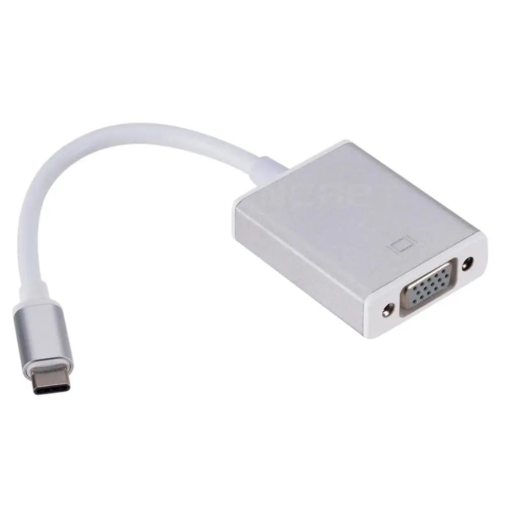 Адаптер для видеокабеля Type C док станция USB 3 1 к VGA 1080P HD конвертер телефона MacBook