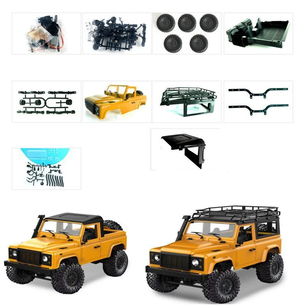 Горячая Распродажа 1 комплект MN 90 1/12 2 4G 4WD Rc автомобиль гусеничный инженер