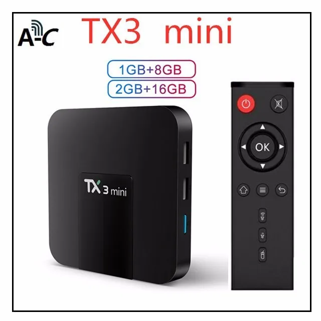 Tx3 Мини Смарт Android 7 1 Tv Box ГБ 8 2 Гб оперативной памяти 16 встроенной процессор Amlogic S905w