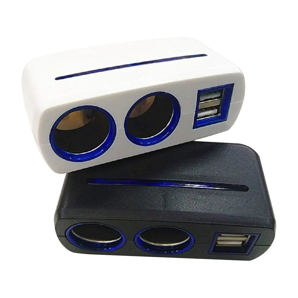 2 шт. автомобильное зарядное устройство прочная USB розетка DC разветвитель