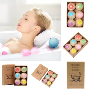 6 шт.компл., органическая соль для ванны, спа-ванна, бомбы, натуральный зеленый чай, эфирное масло, отбеливание кожи, расслабление, снятие стресса, пузырьковая ванная комната