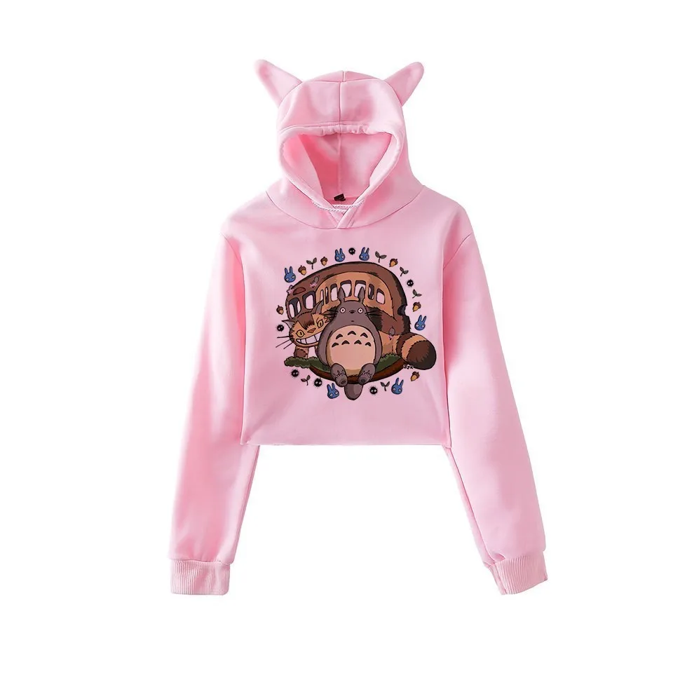 Новая весенняя толстовка с Тоторо Kawaii женские милые толстовки принтом Harajuku