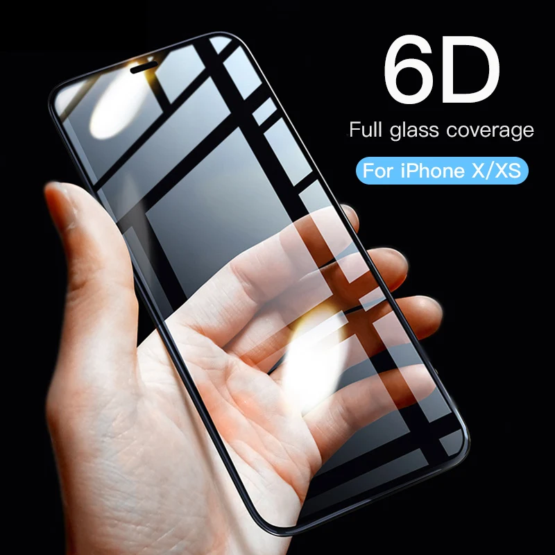 9H 0 3 мм Премиум Закаленное стекло протектор экрана для iPhone 7 X XS MAX 8 6 6S 5 5S SE plus