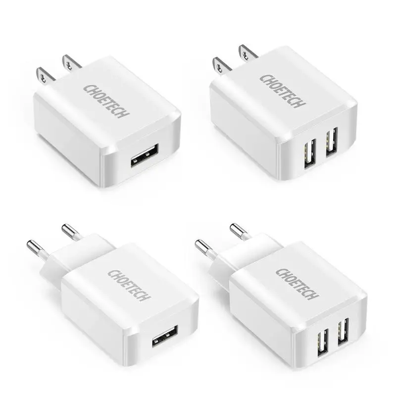 CHOETECH USB зарядное устройство 5В 2А для путешествий адаптер телефона планшета