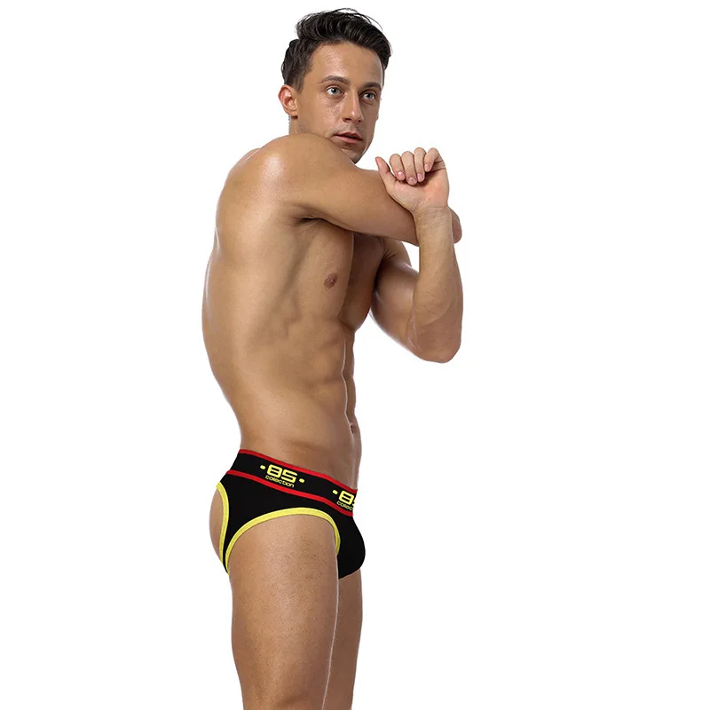 Man T-shaped Pants Pure Cotton Butt Holes Ventilation Elastic Force Underpants |