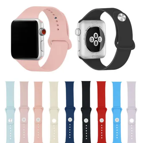 Силиконовый сменный ремешок для часов Apple Watch iWatch Series 3 2 1 42 мм/38 мм Горячие