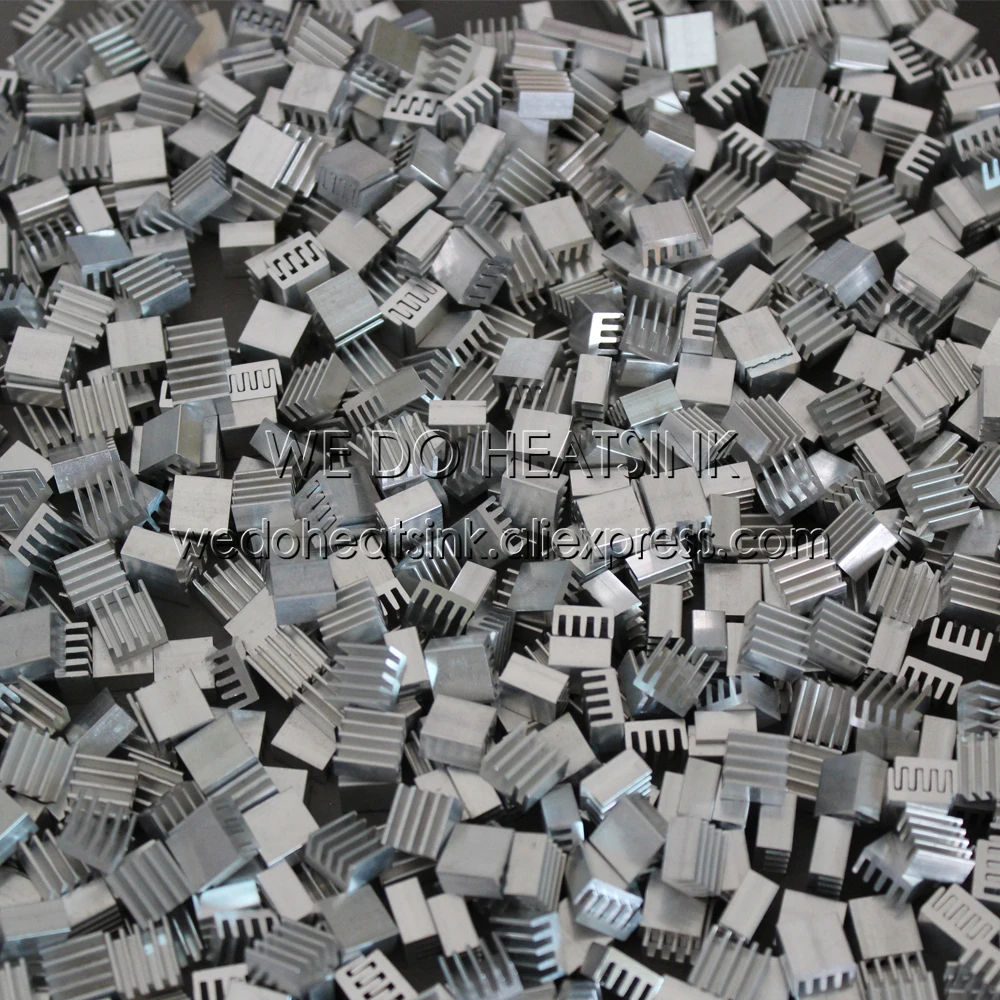 Мы производим теплоотвод 50 шт. 8 8x8 8x5 мм ОЗУ алюминиевый чип радиатор|heat sink|aluminum heat