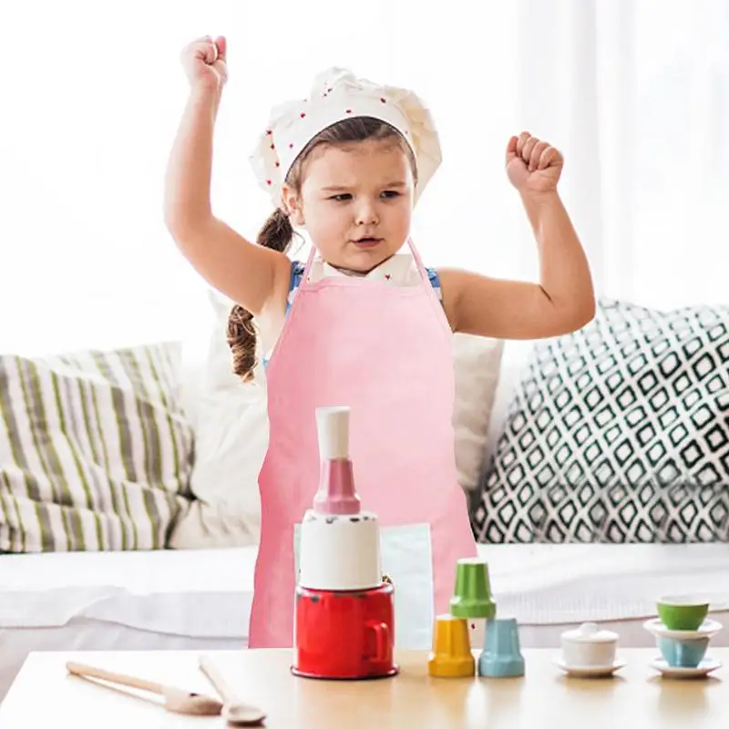 7pcs Kids Kitchen Toy Cooking And Baking Costume Hat Role Play With Family Interest Chef Amazing | Игрушки и хобби