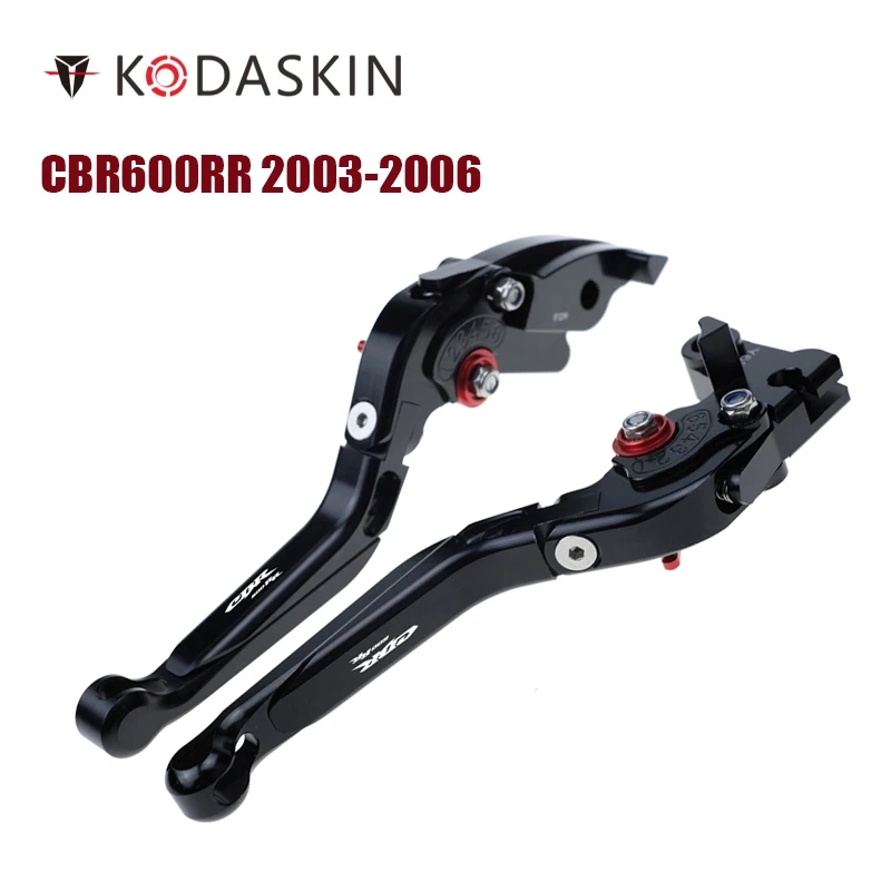 

KODASKIN Left and Right Folding Extendable Brake Clutch Levers for Honda CBR600RR 2003-2006