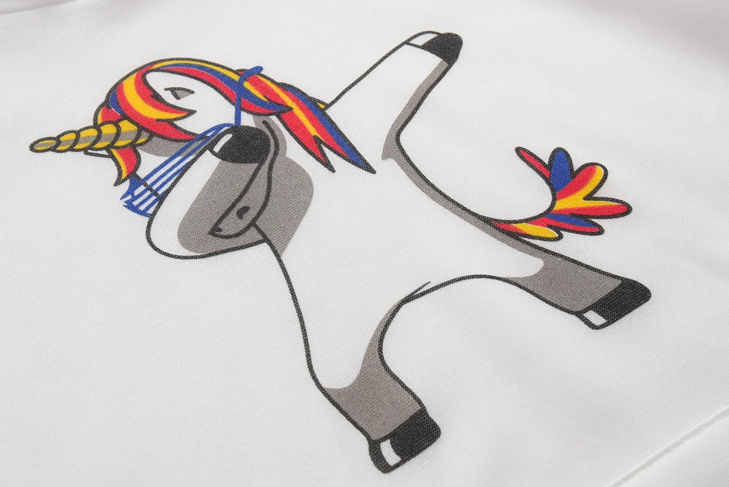 2018 забавная цветная Женская одежда толстовки с принтом единорога женская