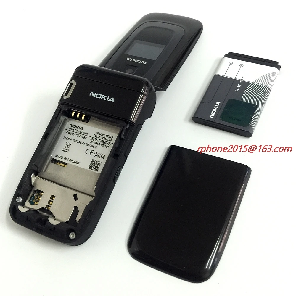 Nokia 6085 отремонтированный мобильный телефон 2G GSM флип и Арабский Русский