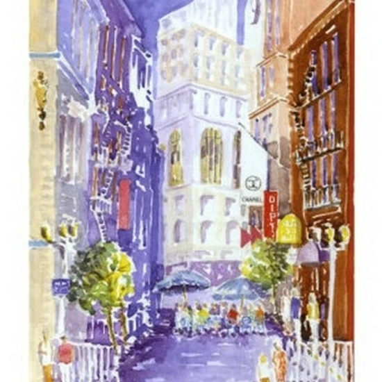 Maiden Lane Сан Франциско CA плакат печать J. Presley (11x14)|Таблички и знаки| |