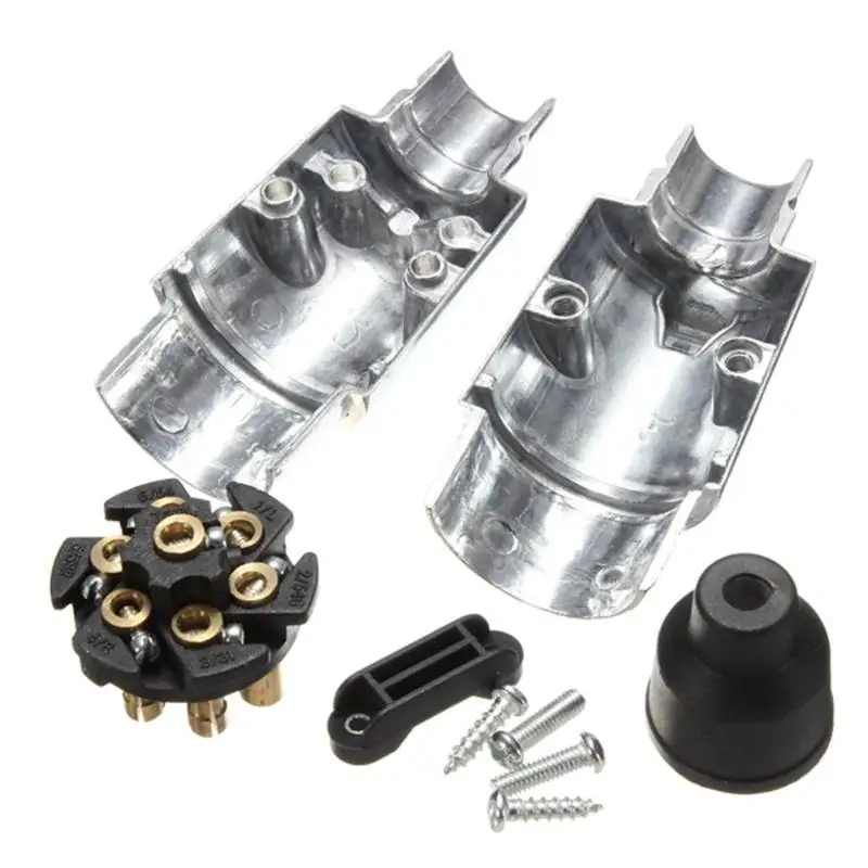 7-контактный штекер Круглый Мужской металлический Караван Трейлер грузовик Ute