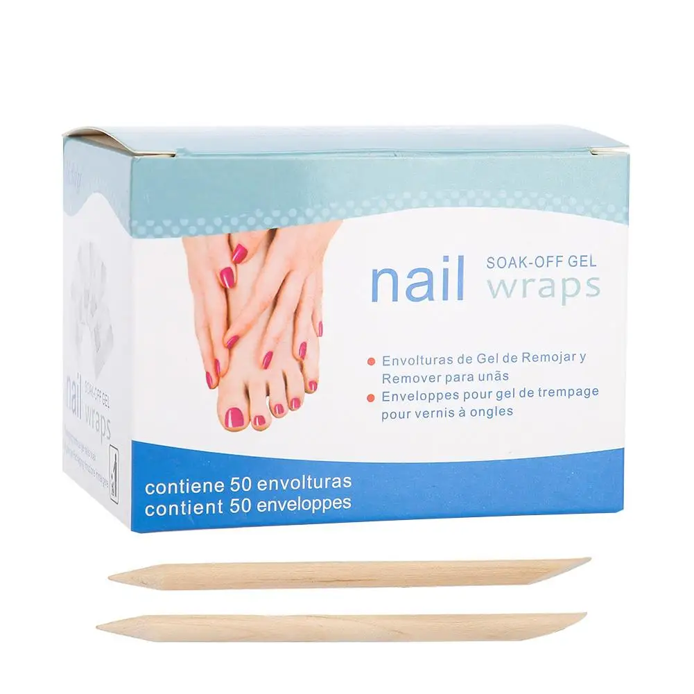 50 шт. лак для ногтей удаления фольги обертывания хлопок УФ GelNail искусство