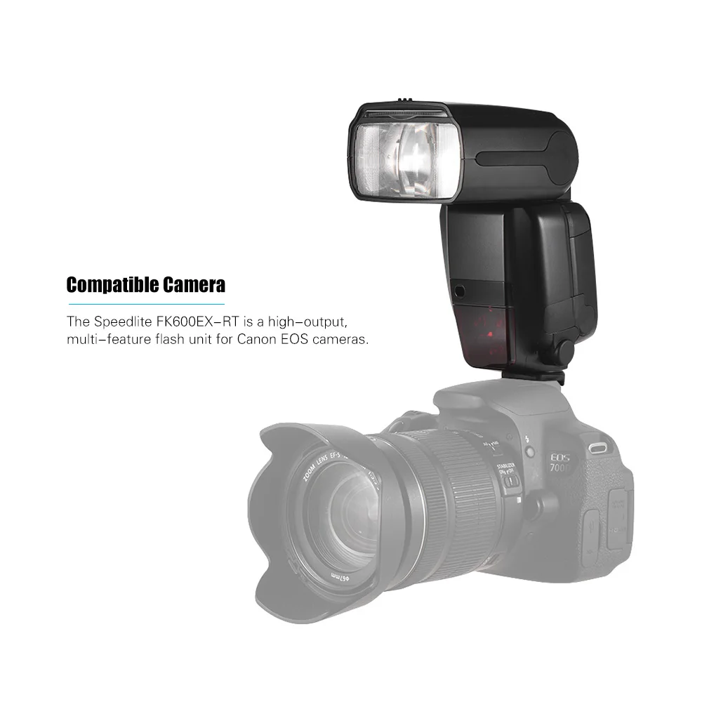 FK600EX RT GN60 E TTL для камер Canon EOS Вспышка Speedlite 2 4G Беспроводная радиоуправляемая
