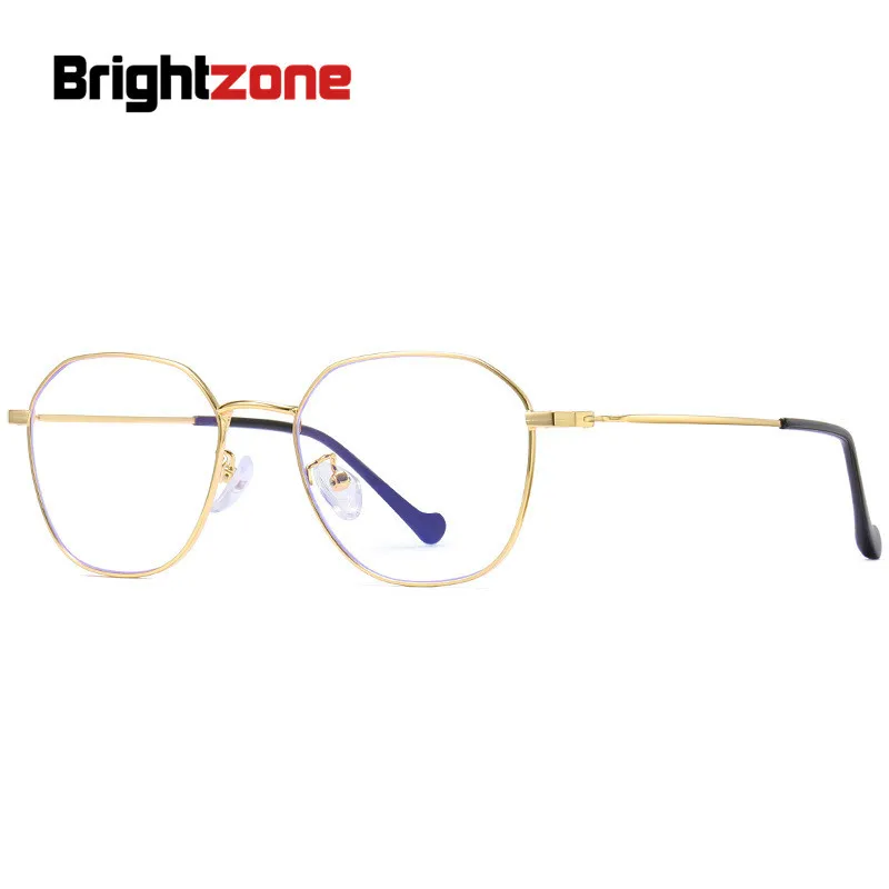 Brightzone многосторонние металлические новые женские прозрачные очки для мужчин и